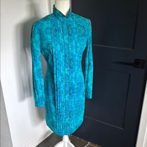 Vintage midi dress long sleeves